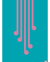 Load image into Gallery viewer, Perseverance Pink on Teal
