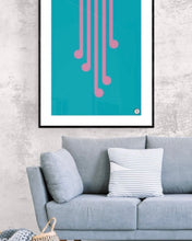 Load image into Gallery viewer, Perseverance Pink on Teal
